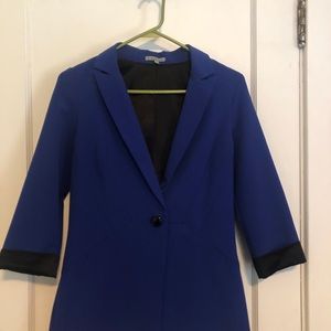 Royal blue boyfriend blazer